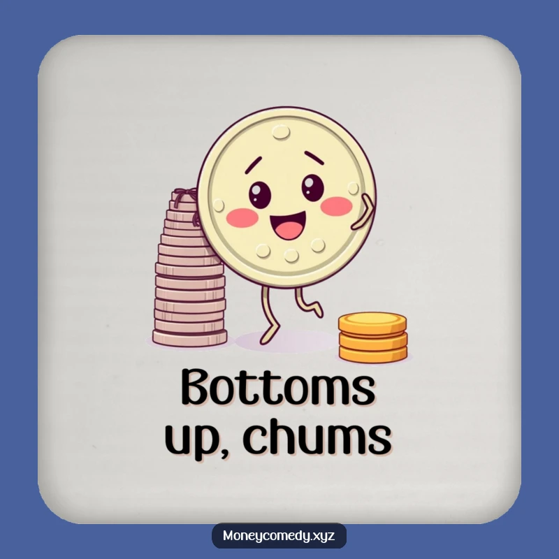 Funny Dancing Coin Coaster: Protect Surfaces with a Smile, A Tiny Funny Gift