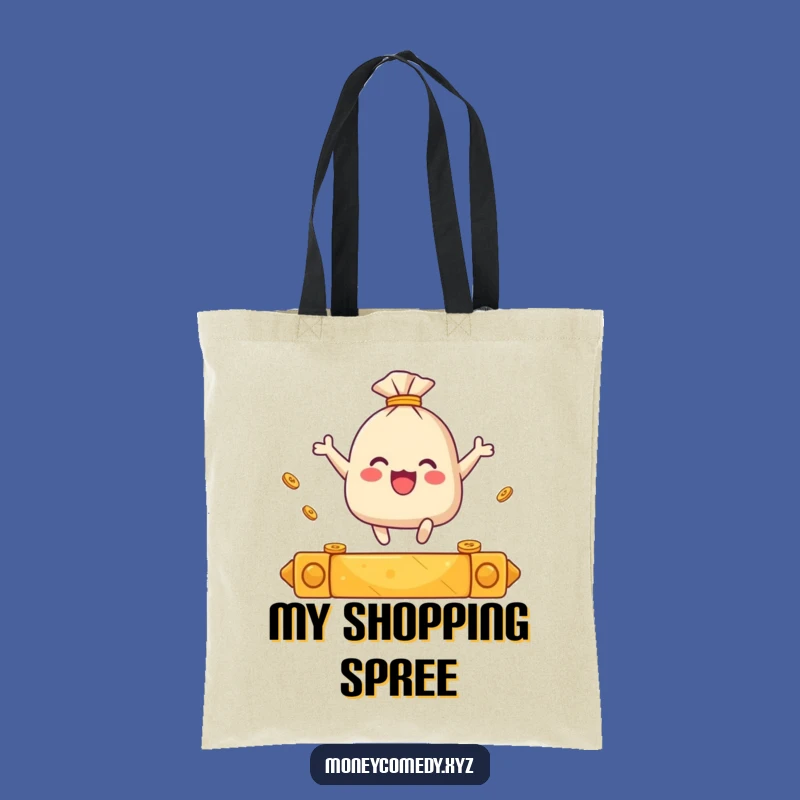 Funny Leaping Coin Tote Bag: Carry Your Success, A Practical Funny Gift